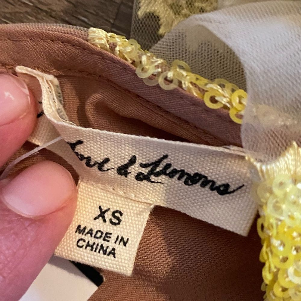 For Love And Lemons Yellow Floral Midi Dress - Picture 4 of 14